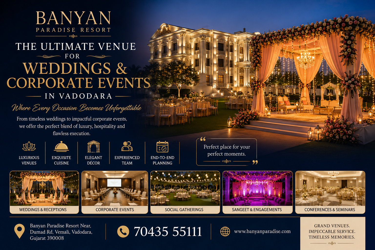 Banyan Paradise Resort: The Ultimate Venue for Weddings & Corporate Events in Vadodara