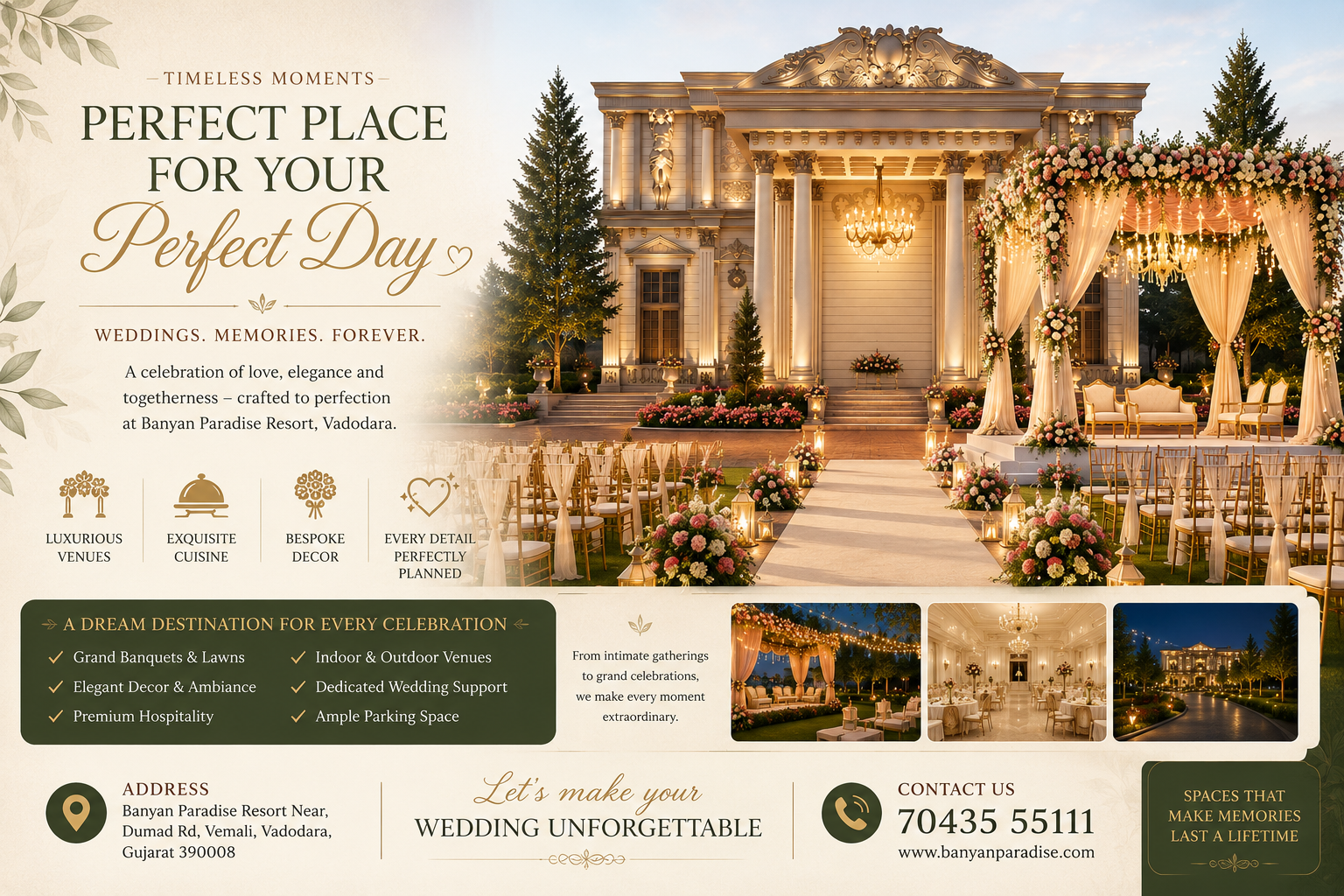 Top 5 Wedding Locations or Venues in Vadodara