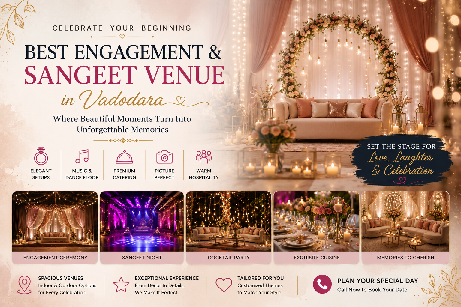 Best Engagement & Sangeet Venue in Vadodara | Luxury Celebration at Banyan Paradise Resort