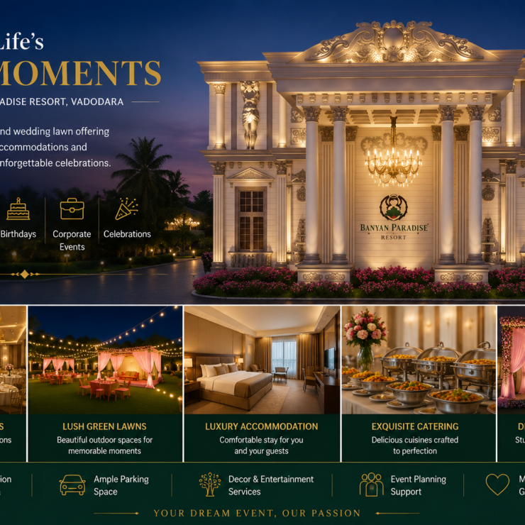 Wedding Venue, Banquet Hall  in Vadodara & Party Plot in Vadodara | Banyan Paradise Resort